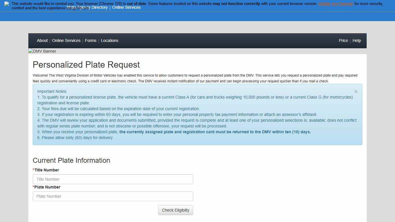 WV DMV Skip the Trip!