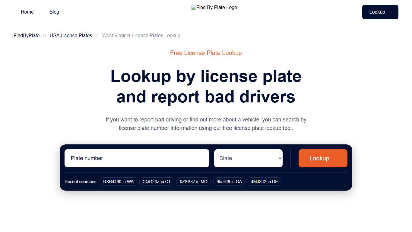 Looking Up West Virginia License Plates